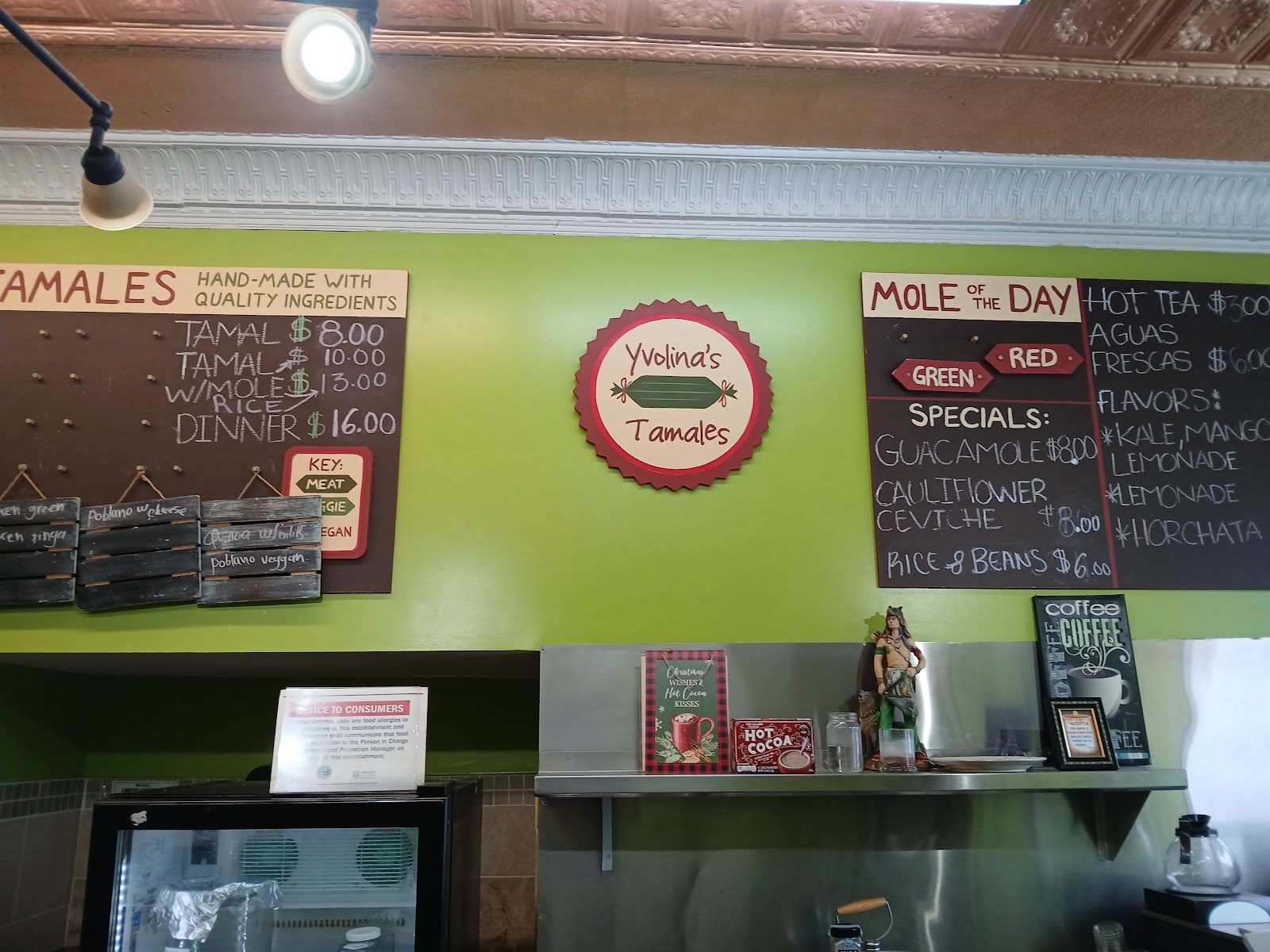 Inside Yvolina’s Tamales